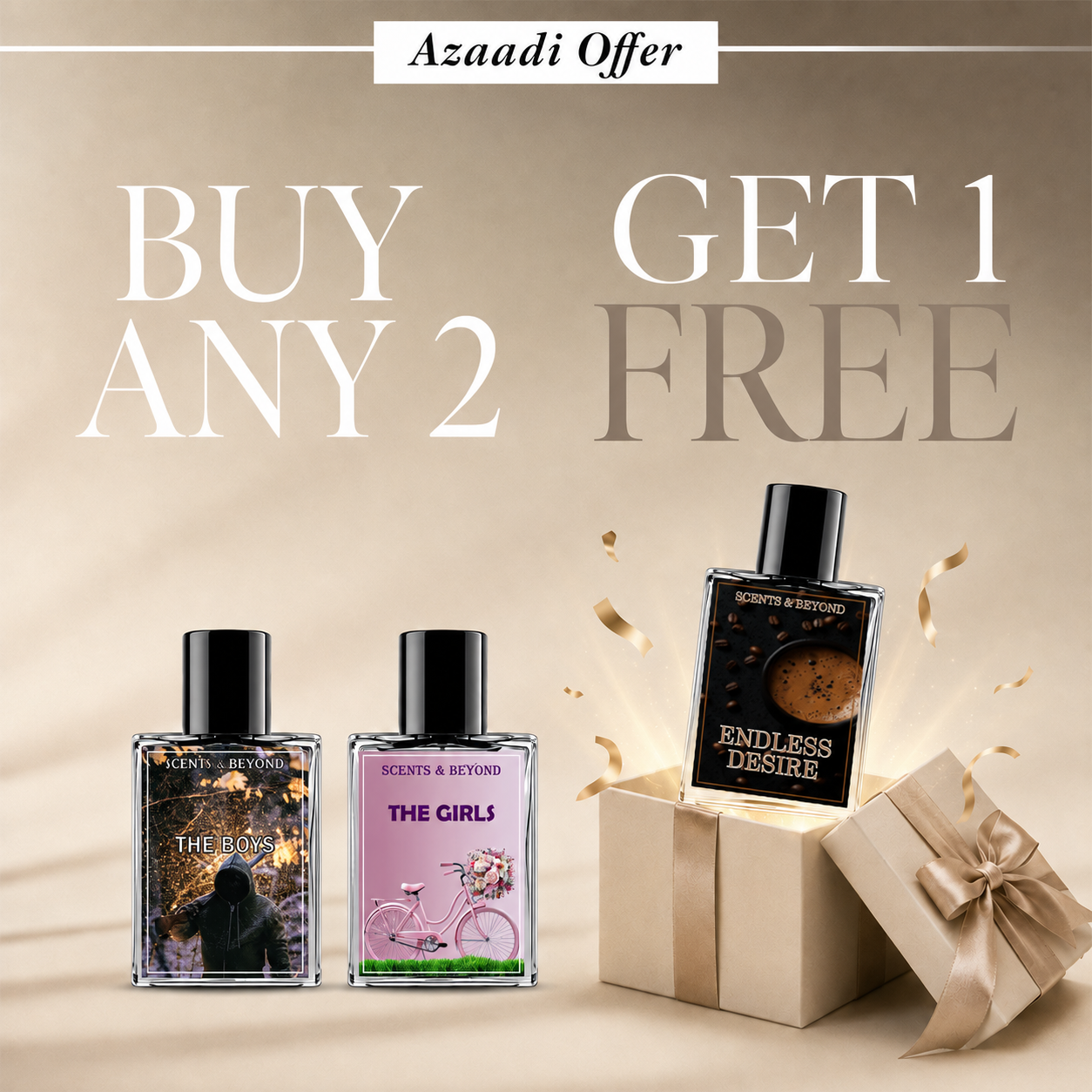 BUY 2, GET 1 FREE